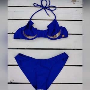 Blue Women's Bikini Set